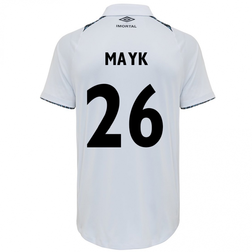 Vaikiškas Mayk #26 Balta Mėlyna Išvykos Marškinėliai 2024/25 T-Shirt