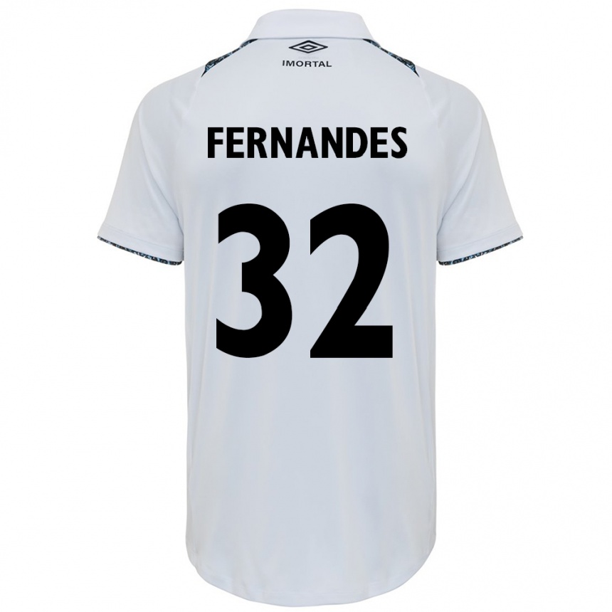 Vaikiškas Nathan Fernandes #32 Balta Mėlyna Išvykos Marškinėliai 2024/25 T-Shirt