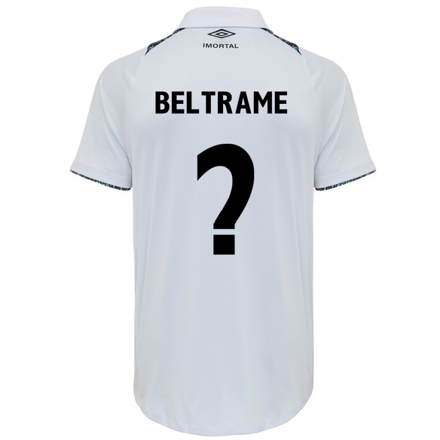 Vaikiškas Thiago Beltrame #0 Balta Mėlyna Išvykos Marškinėliai 2024/25 T-Shirt