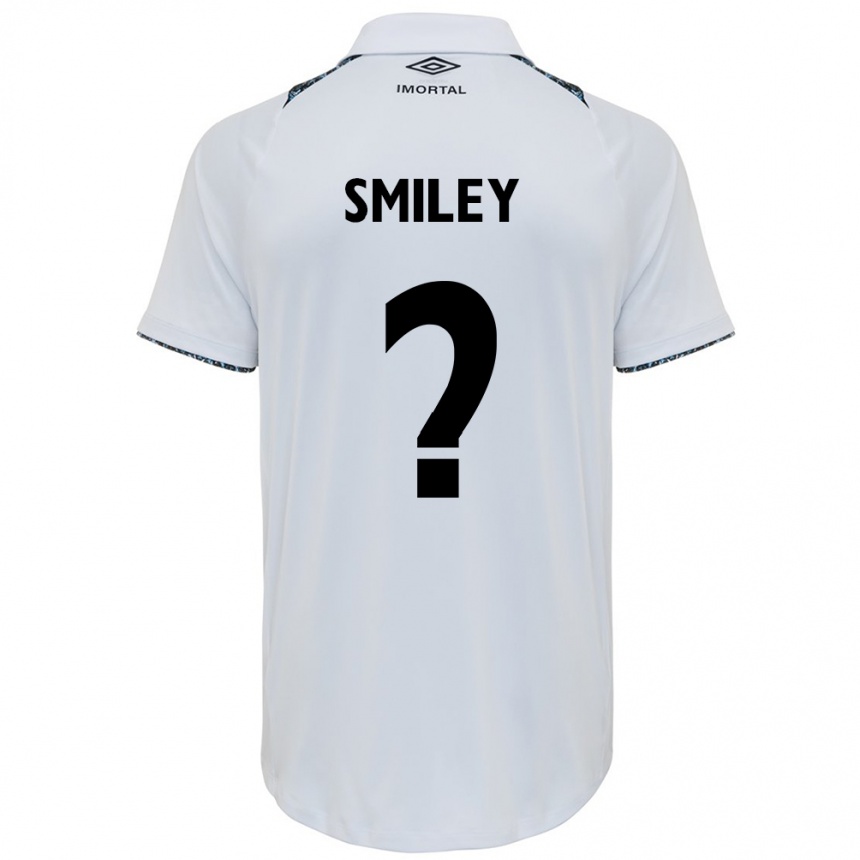 Vaikiškas Smiley #0 Balta Mėlyna Išvykos Marškinėliai 2024/25 T-Shirt