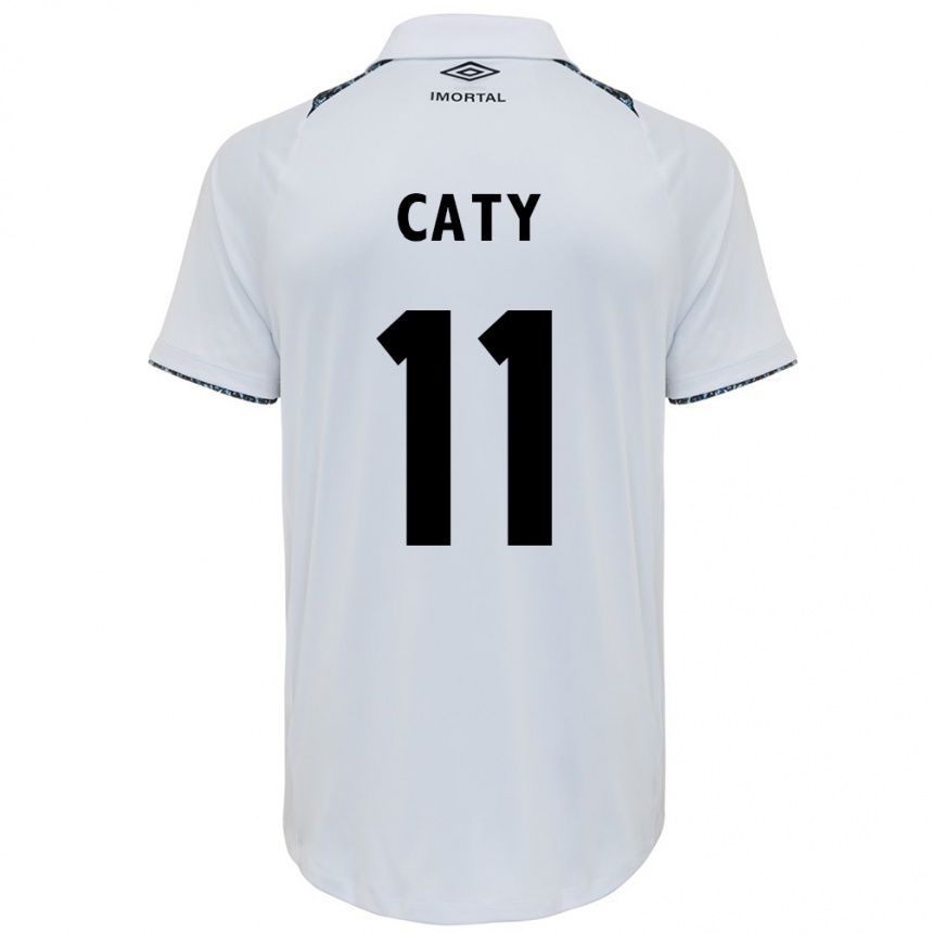 Vaikiškas Caty #11 Balta Mėlyna Išvykos Marškinėliai 2024/25 T-Shirt