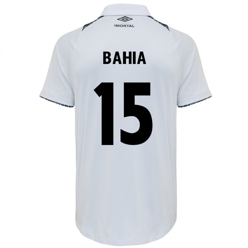 Vaikiškas Raíssa Bahia #15 Balta Mėlyna Išvykos Marškinėliai 2024/25 T-Shirt