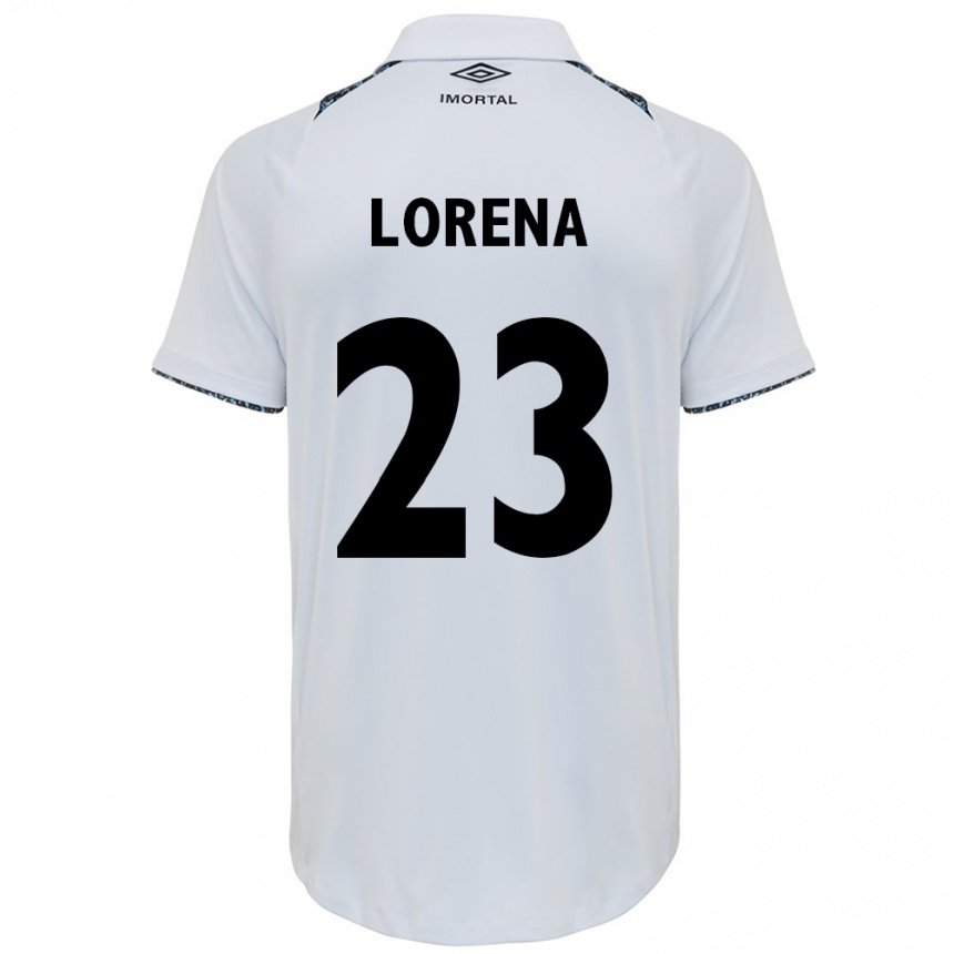 Vaikiškas Lorena #23 Balta Mėlyna Išvykos Marškinėliai 2024/25 T-Shirt