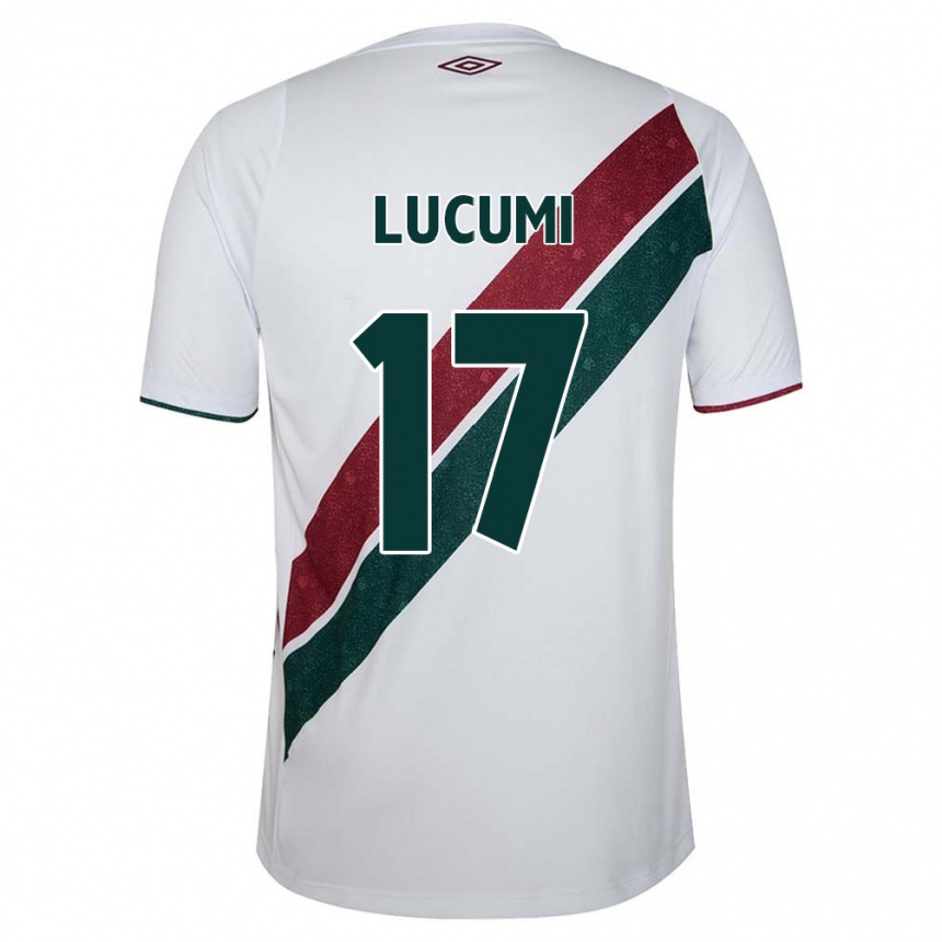 Vaikiškas Jan Lucumi #17 Balta Žalia Kaštoninė Išvykos Marškinėliai 2024/25 T-Shirt