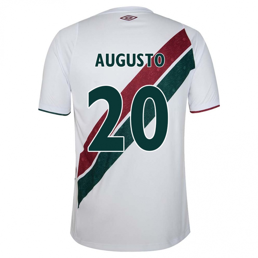 Vaikiškas Renato Augusto #20 Balta Žalia Kaštoninė Išvykos Marškinėliai 2024/25 T-Shirt