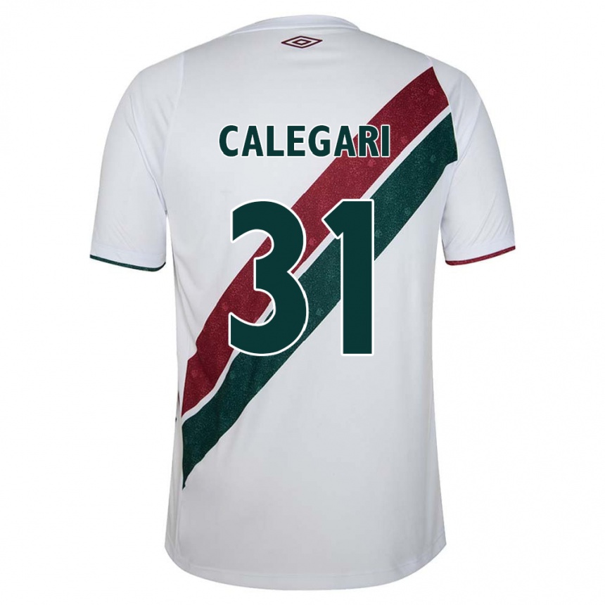 Vaikiškas Calegari #31 Balta Žalia Kaštoninė Išvykos Marškinėliai 2024/25 T-Shirt