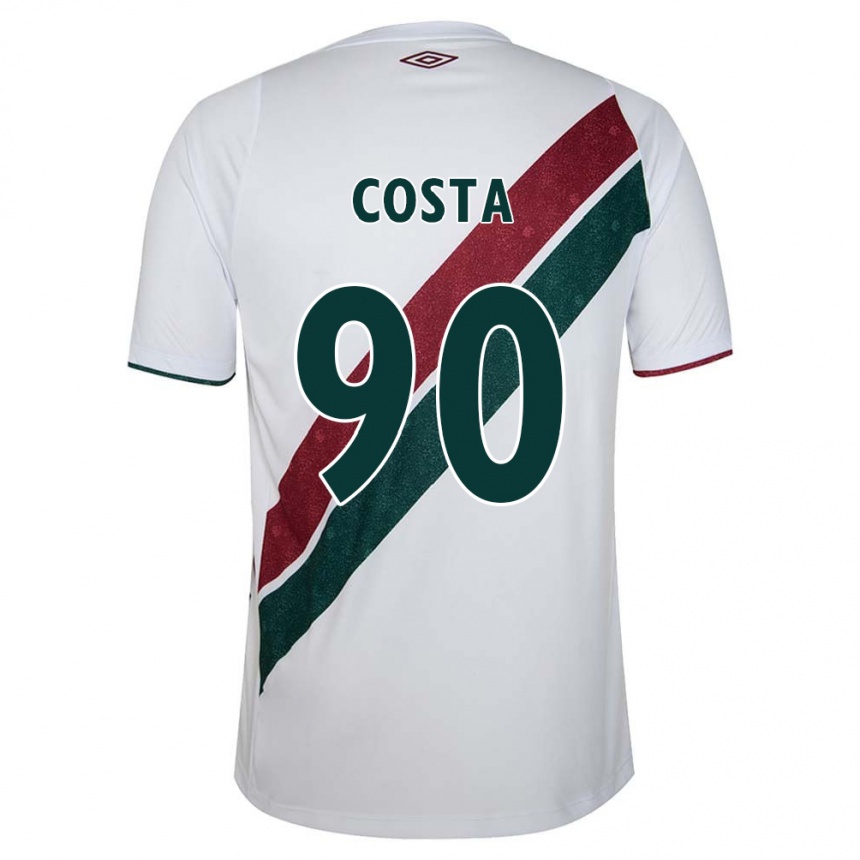 Vaikiškas Douglas Costa #90 Balta Žalia Kaštoninė Išvykos Marškinėliai 2024/25 T-Shirt