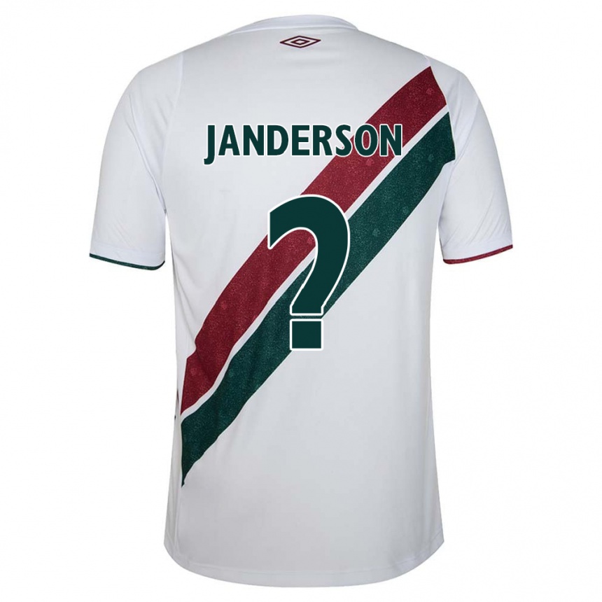 Vaikiškas Janderson #0 Balta Žalia Kaštoninė Išvykos Marškinėliai 2024/25 T-Shirt