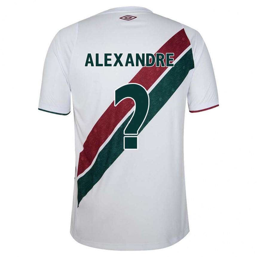 Vaikiškas Alexandre #0 Balta Žalia Kaštoninė Išvykos Marškinėliai 2024/25 T-Shirt