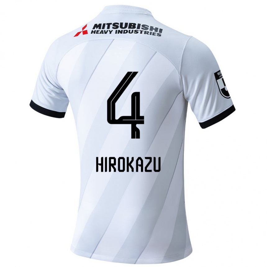 Vaikiškas Hirokazu Ishihara #4 Balta Pilka Išvykos Marškinėliai 2024/25 T-Shirt