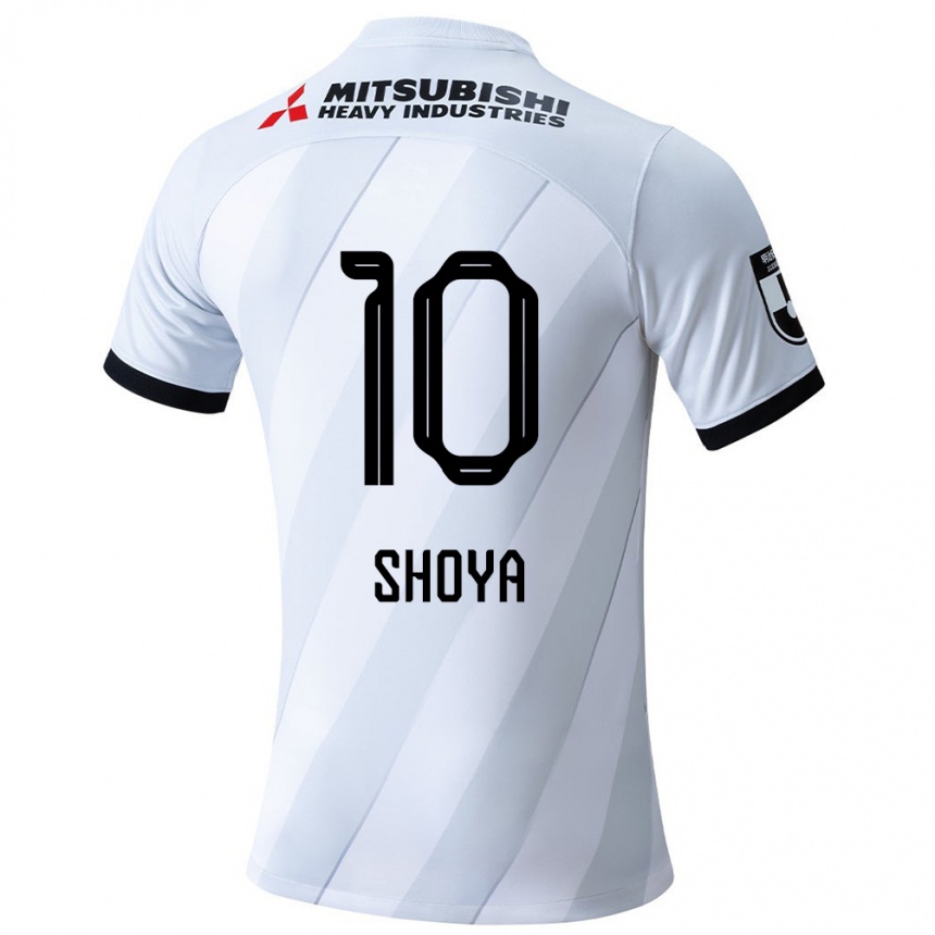 Vaikiškas Shoya Nakajima #10 Balta Pilka Išvykos Marškinėliai 2024/25 T-Shirt