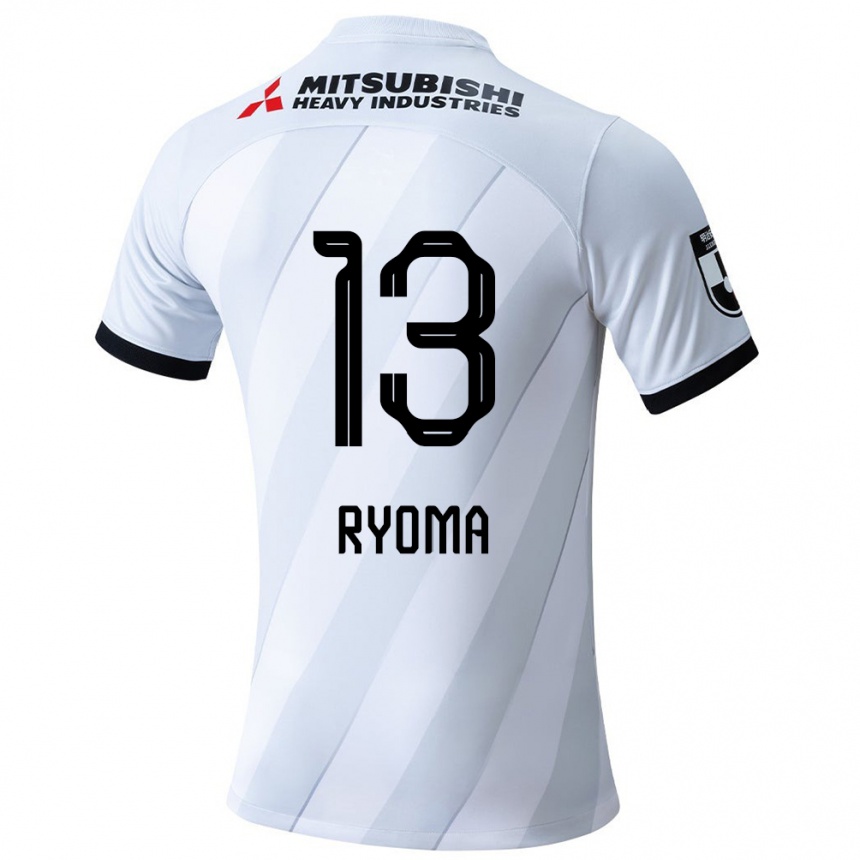 Vaikiškas Ryoma Watanabe #13 Balta Pilka Išvykos Marškinėliai 2024/25 T-Shirt