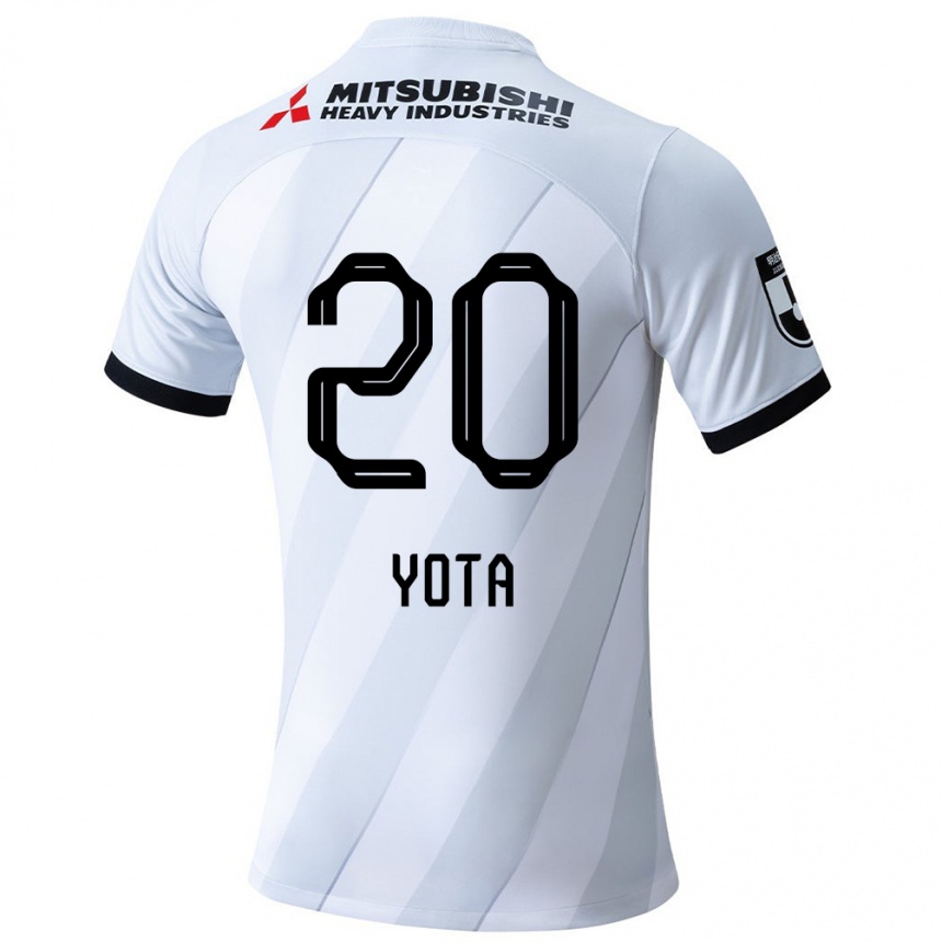 Vaikiškas Yota Sato #20 Balta Pilka Išvykos Marškinėliai 2024/25 T-Shirt