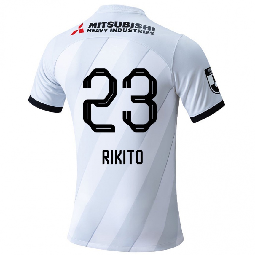 Vaikiškas Rikito Inoue #23 Balta Pilka Išvykos Marškinėliai 2024/25 T-Shirt