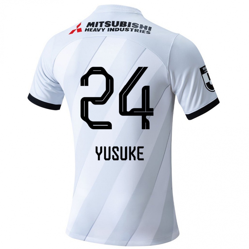 Vaikiškas Yusuke Matsuo #24 Balta Pilka Išvykos Marškinėliai 2024/25 T-Shirt