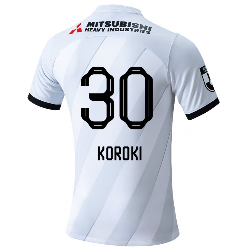 Vaikiškas Shinzo Koroki #30 Balta Pilka Išvykos Marškinėliai 2024/25 T-Shirt