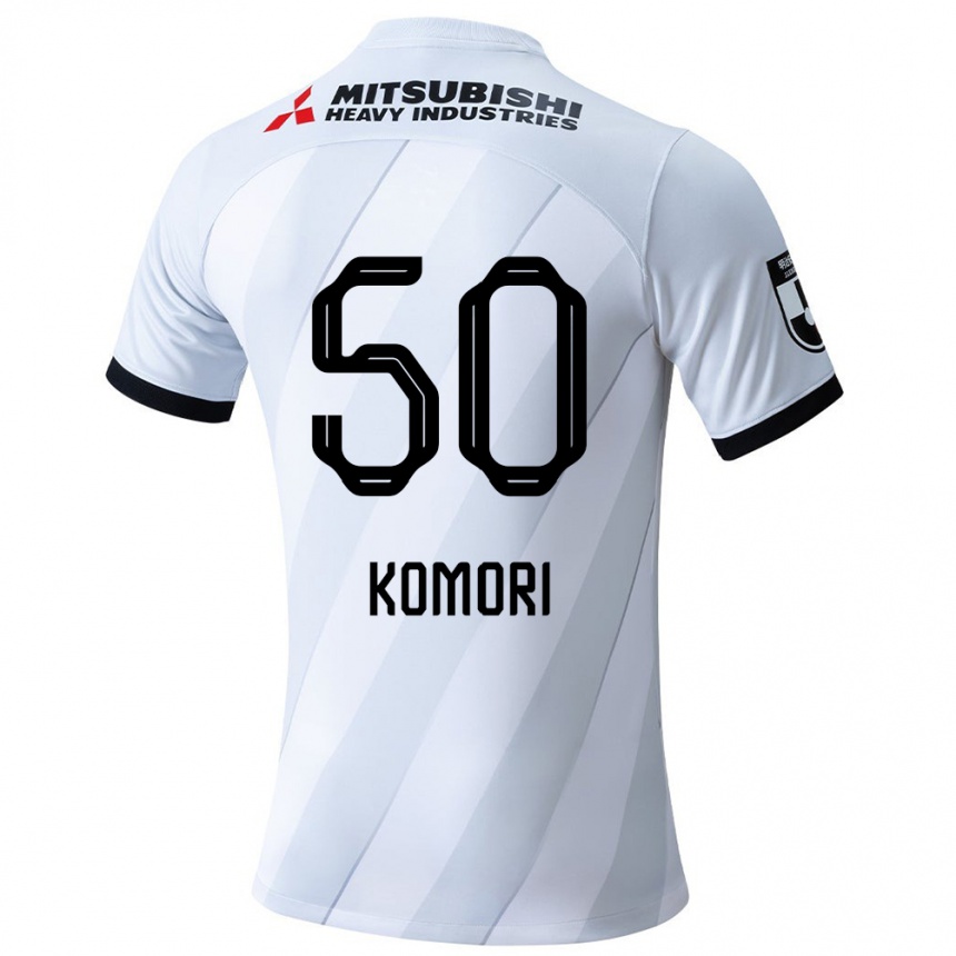 Vaikiškas Haruki Komori #50 Balta Pilka Išvykos Marškinėliai 2024/25 T-Shirt