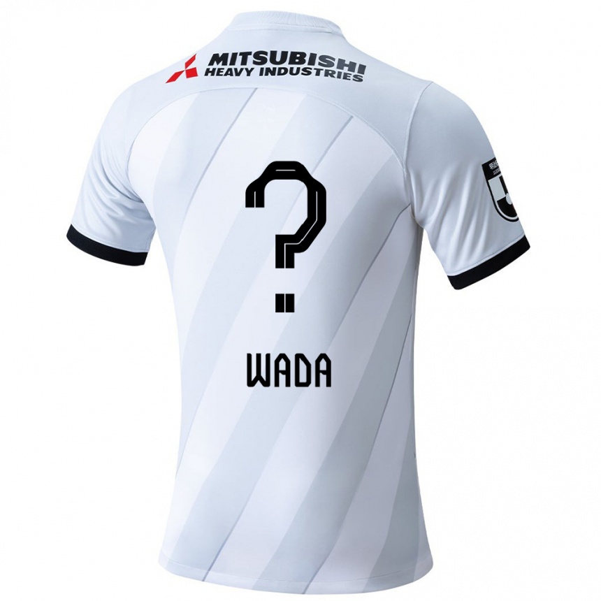 Vaikiškas Naoya Wada #0 Balta Pilka Išvykos Marškinėliai 2024/25 T-Shirt