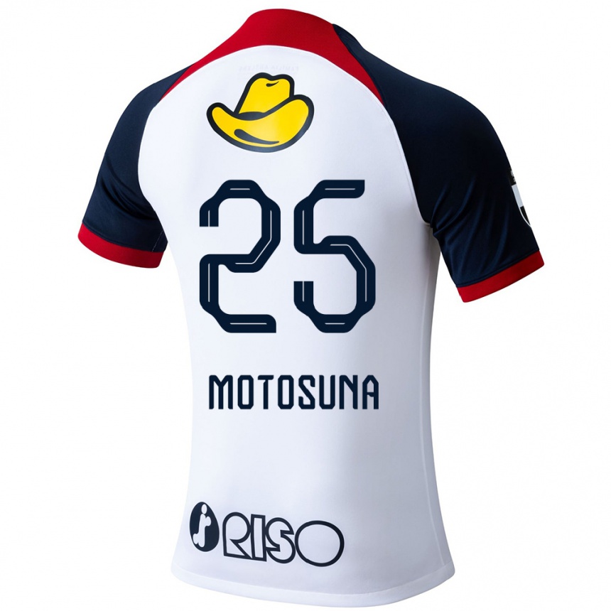 Vaikiškas Anthony Motosuna #25 Balta Mėlyna Raudona Išvykos Marškinėliai 2024/25 T-Shirt