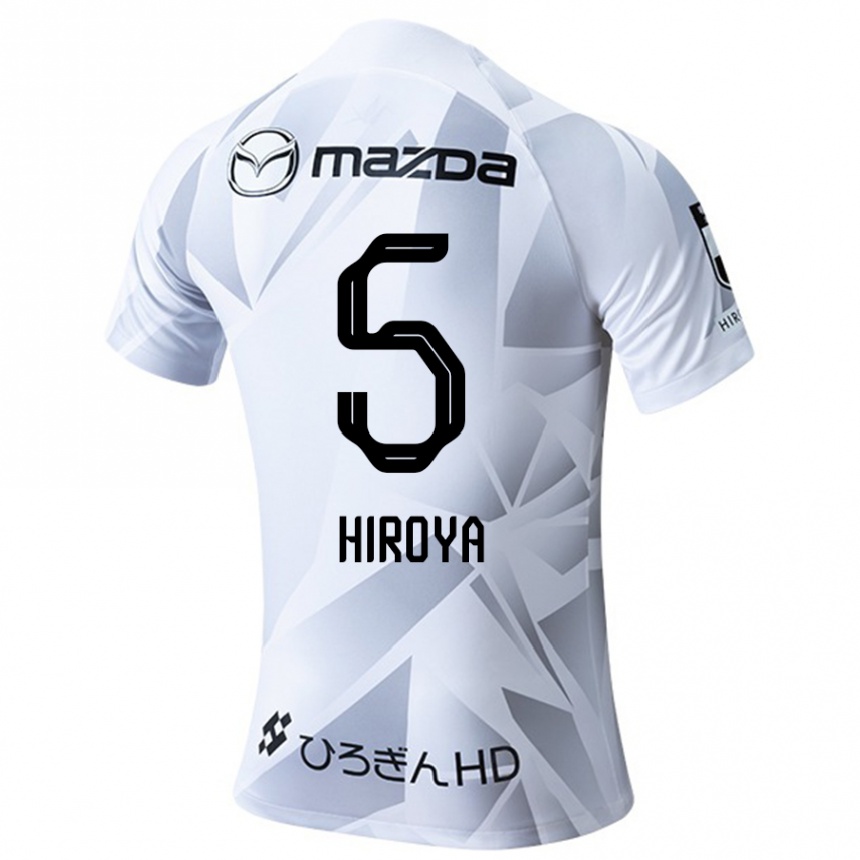 Vaikiškas Hiroya Matsumoto #5 Balta Pilka Juoda Išvykos Marškinėliai 2024/25 T-Shirt