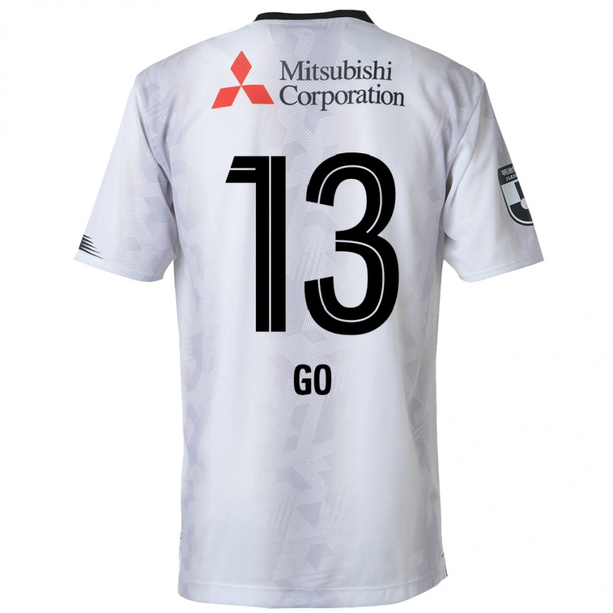 Vaikiškas Go Hatano #13 Balta Juoda Išvykos Marškinėliai 2024/25 T-Shirt