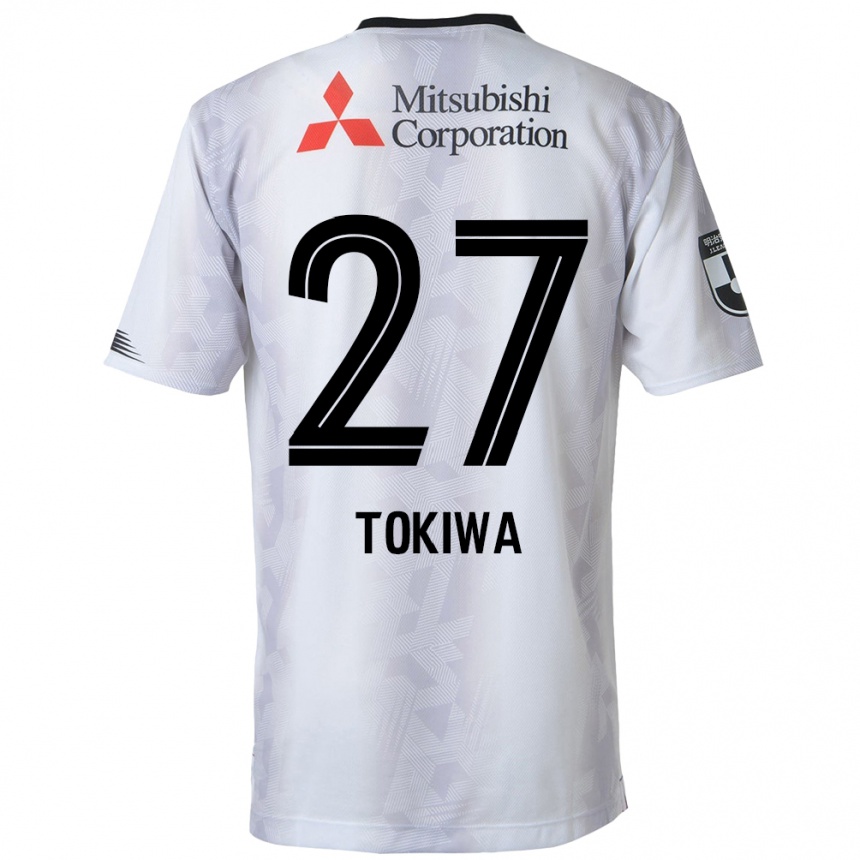 Vaikiškas Kyota Tokiwa #27 Balta Juoda Išvykos Marškinėliai 2024/25 T-Shirt