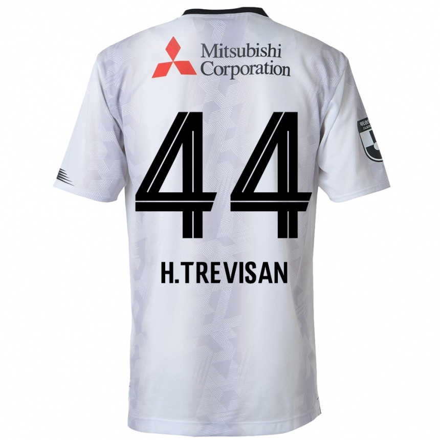 Vaikiškas Henrique Trevisan #44 Balta Juoda Išvykos Marškinėliai 2024/25 T-Shirt