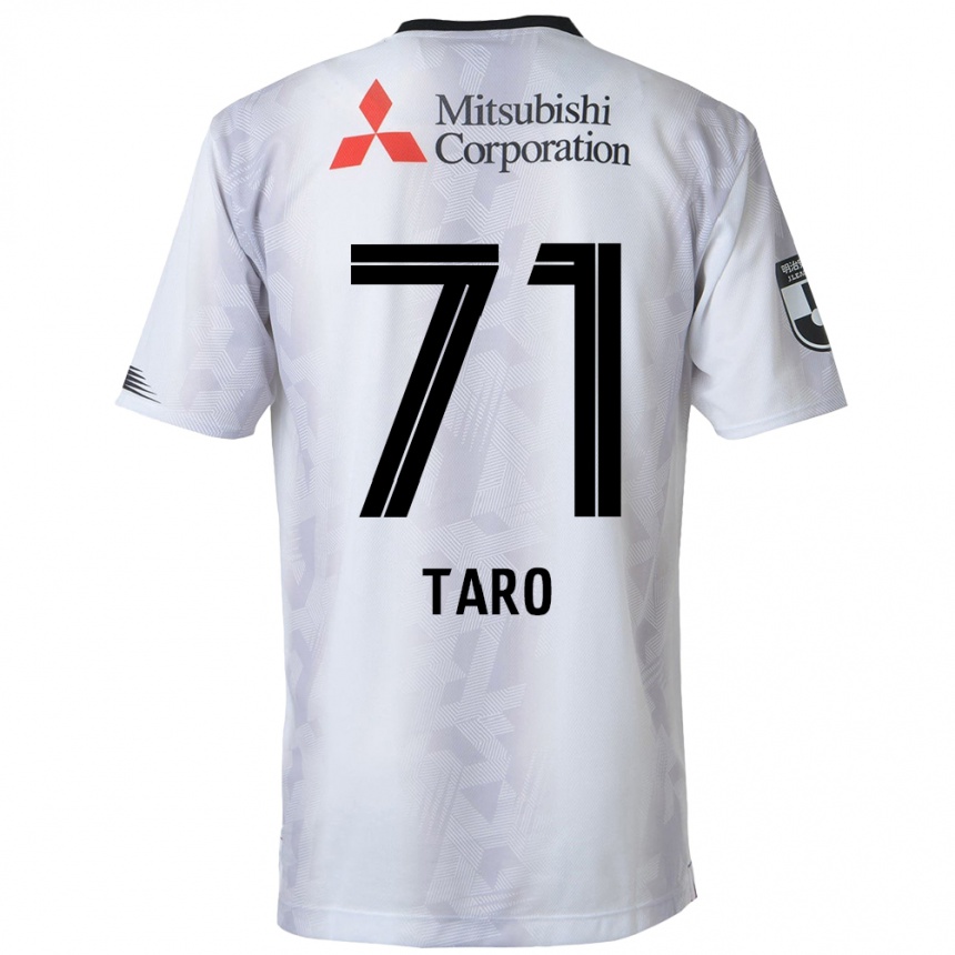 Vaikiškas Ryotaro Araki #71 Balta Juoda Išvykos Marškinėliai 2024/25 T-Shirt