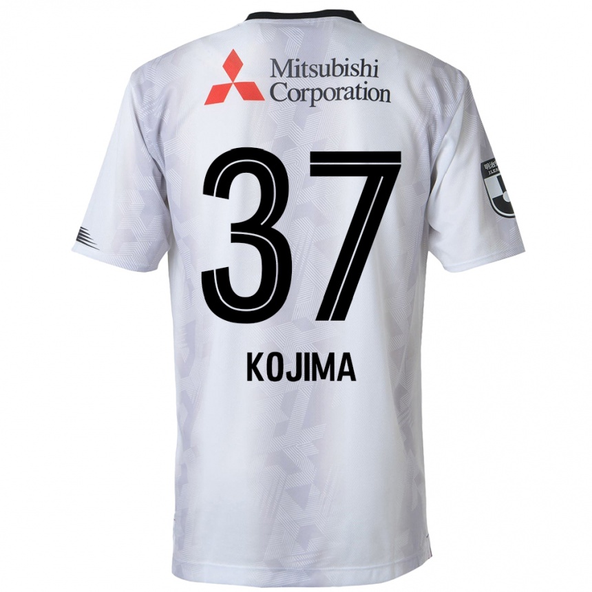 Vaikiškas Satsuki Kojima #37 Balta Juoda Išvykos Marškinėliai 2024/25 T-Shirt