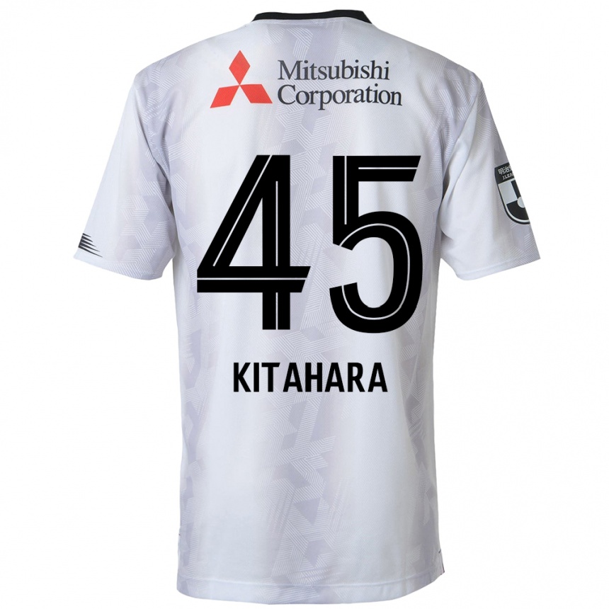 Vaikiškas Maki Kitahara #45 Balta Juoda Išvykos Marškinėliai 2024/25 T-Shirt