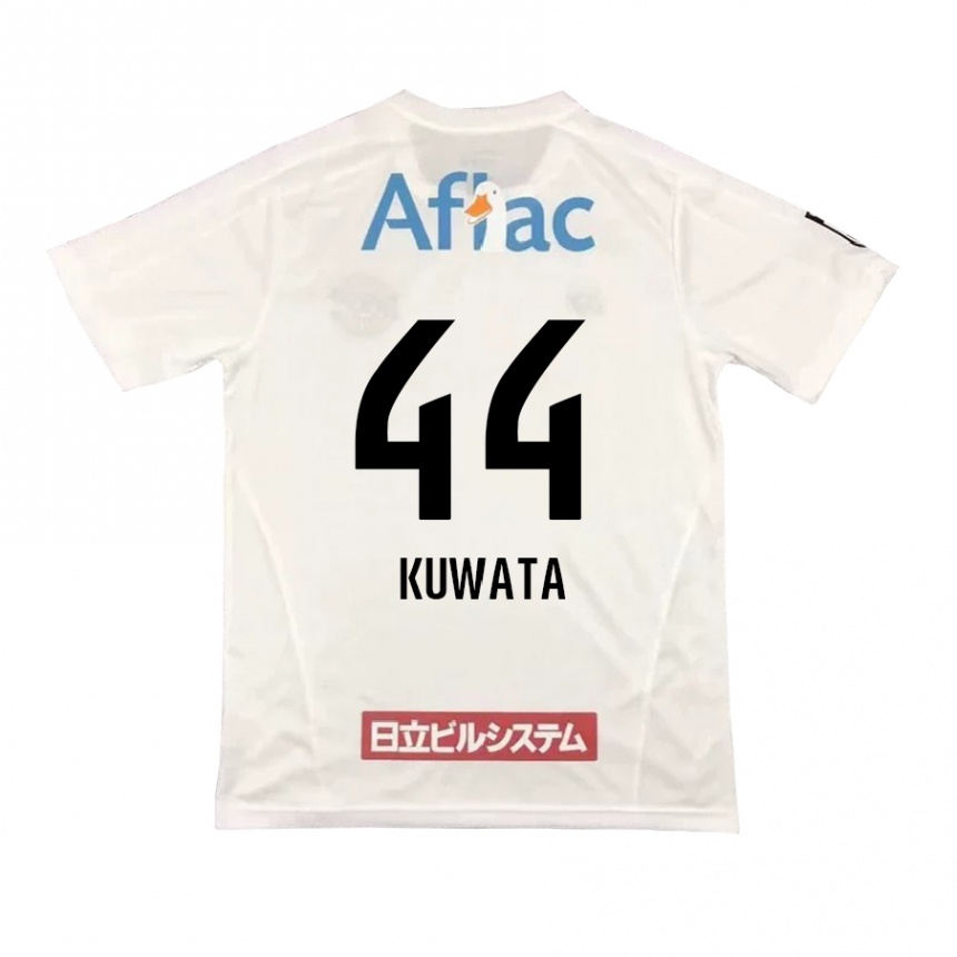 Vaikiškas Taisei Kuwata #44 Balta Juoda Išvykos Marškinėliai 2024/25 T-Shirt