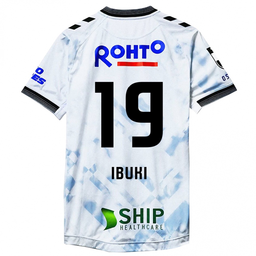 Vaikiškas Ibuki Konno #19 Balta Juoda Išvykos Marškinėliai 2024/25 T-Shirt