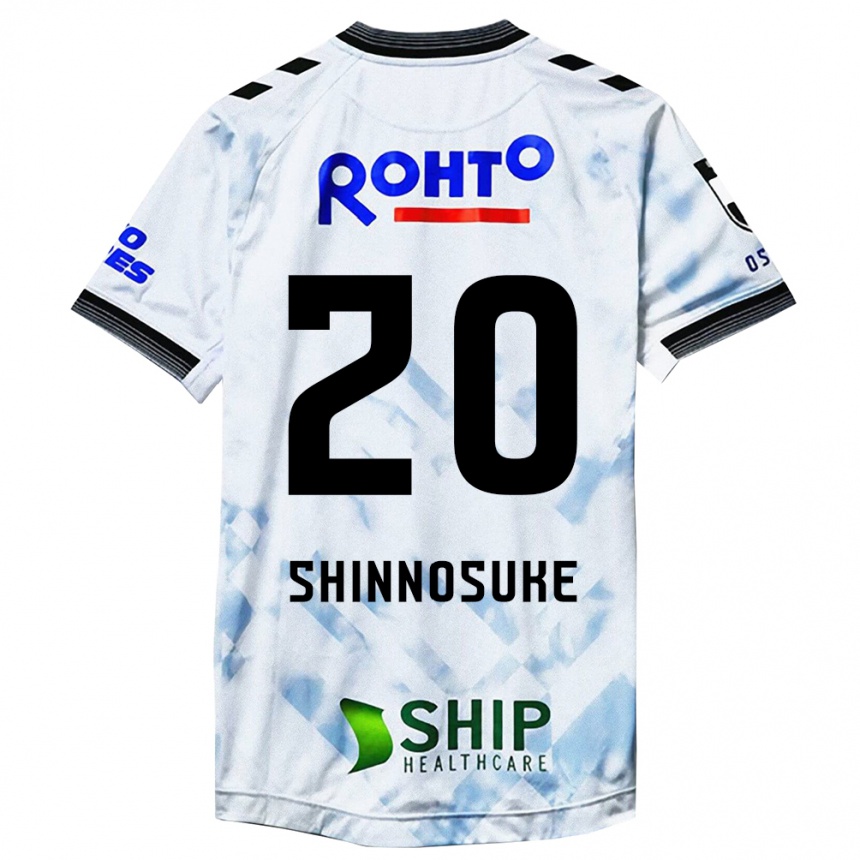 Vaikiškas Shinnosuke Nakatani #20 Balta Juoda Išvykos Marškinėliai 2024/25 T-Shirt