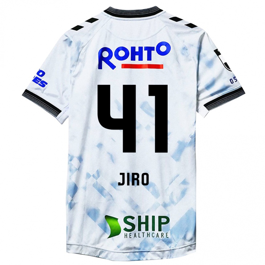 Vaikiškas Jiro Nakamura #41 Balta Juoda Išvykos Marškinėliai 2024/25 T-Shirt