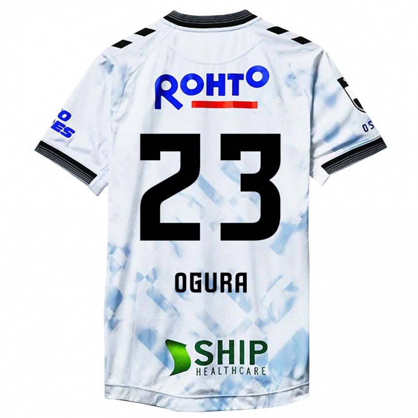 Vaikiškas Shimpei Ogura #23 Balta Juoda Išvykos Marškinėliai 2024/25 T-Shirt