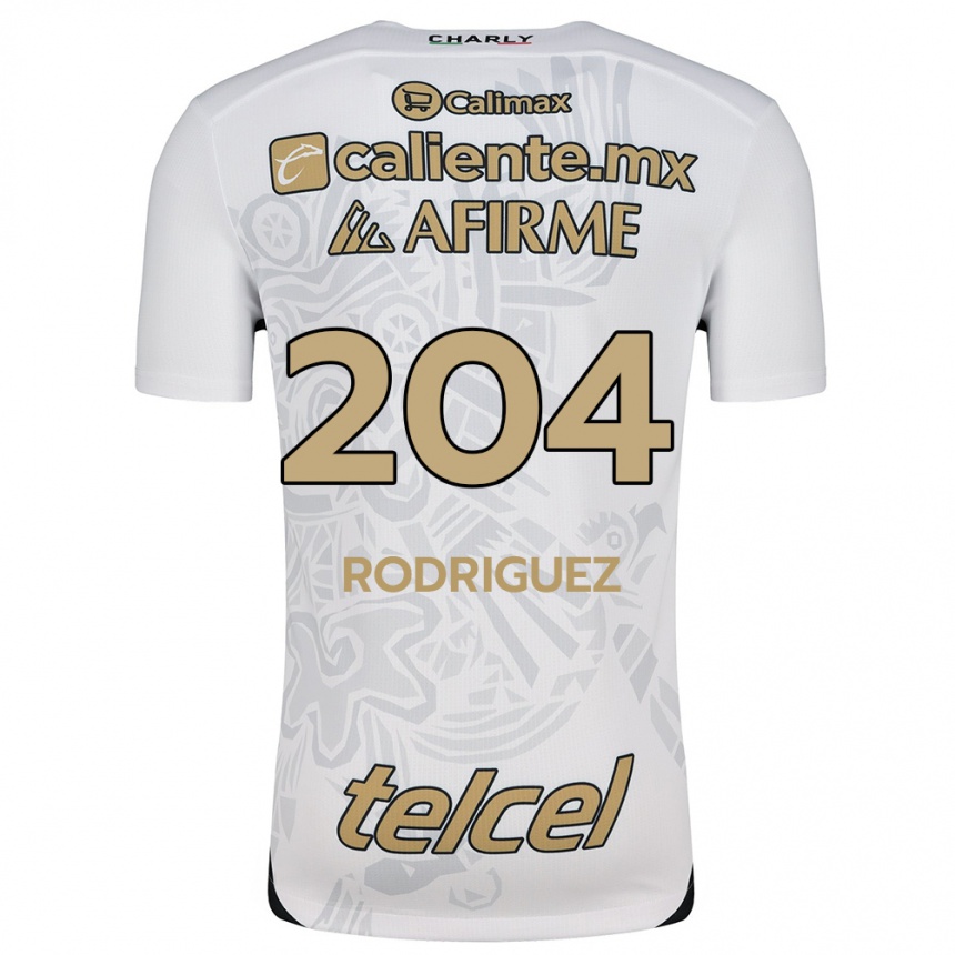 Vaikiškas Jesús Rodríguez #204 Balta Juoda Išvykos Marškinėliai 2024/25 T-Shirt