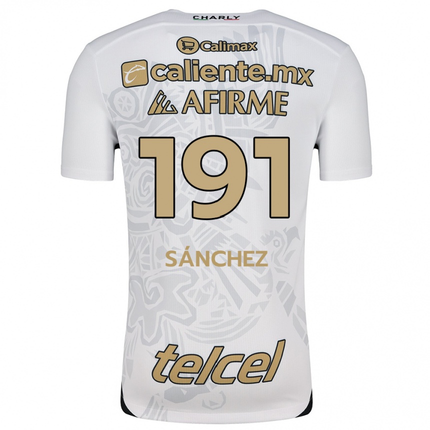 Vaikiškas Diego Sánchez #191 Balta Juoda Išvykos Marškinėliai 2024/25 T-Shirt