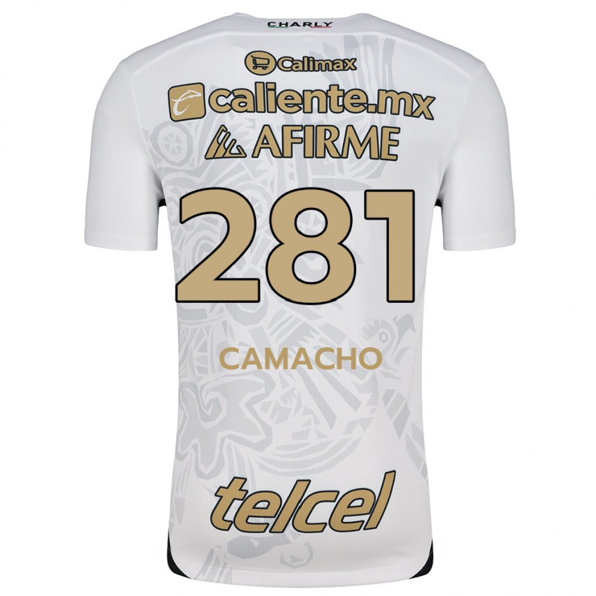 Vaikiškas Javier Camacho #281 Balta Juoda Išvykos Marškinėliai 2024/25 T-Shirt