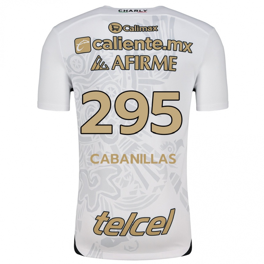 Vaikiškas Osvaldo Cabanillas #295 Balta Juoda Išvykos Marškinėliai 2024/25 T-Shirt