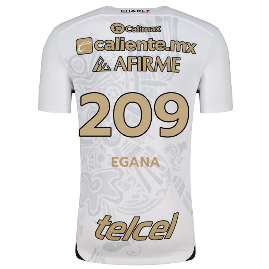 Vaikiškas Arath Egaña #209 Balta Juoda Išvykos Marškinėliai 2024/25 T-Shirt