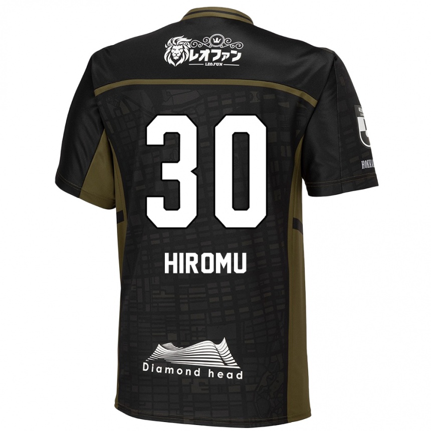 Vaikiškas Hiromu Tanaka #30 Juoda Žalia Išvykos Marškinėliai 2024/25 T-Shirt