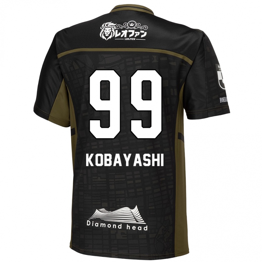 Vaikiškas Yuki Kobayashi #99 Juoda Žalia Išvykos Marškinėliai 2024/25 T-Shirt