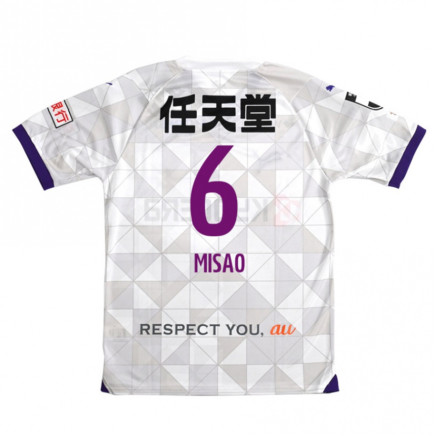 Vaikiškas Yuto Misao #6 Balta Violetinė Išvykos Marškinėliai 2024/25 T-Shirt