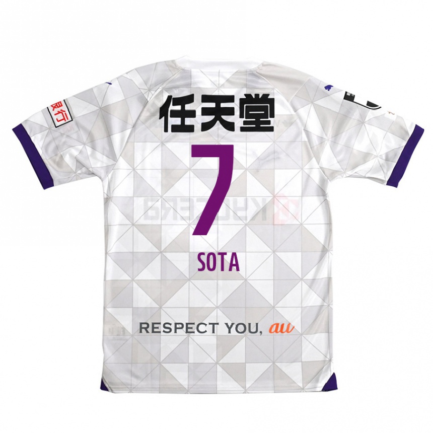 Vaikiškas Sota Kawasaki #7 Balta Violetinė Išvykos Marškinėliai 2024/25 T-Shirt