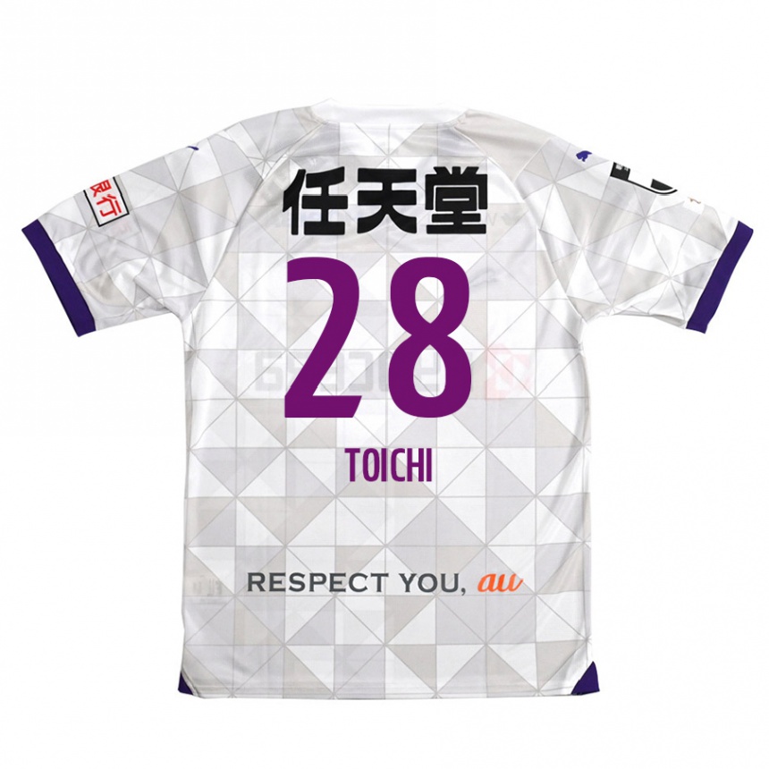 Vaikiškas Toichi Suzuki #28 Balta Violetinė Išvykos Marškinėliai 2024/25 T-Shirt