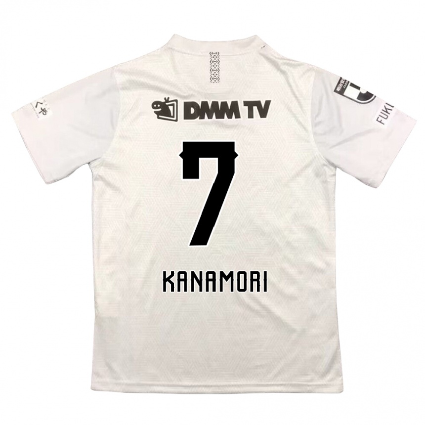 Vaikiškas Takeshi Kanamori #7 Pilka Juoda Išvykos Marškinėliai 2024/25 T-Shirt