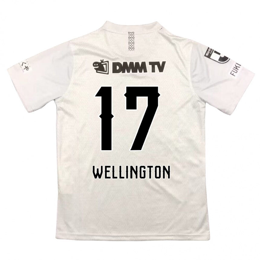 Vaikiškas Wellington #17 Pilka Juoda Išvykos Marškinėliai 2024/25 T-Shirt