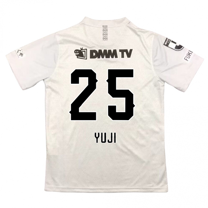 Vaikiškas Yuji Kitajima #25 Pilka Juoda Išvykos Marškinėliai 2024/25 T-Shirt