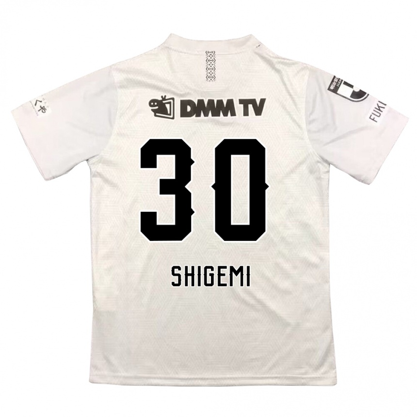 Vaikiškas Masato Shigemi #30 Pilka Juoda Išvykos Marškinėliai 2024/25 T-Shirt