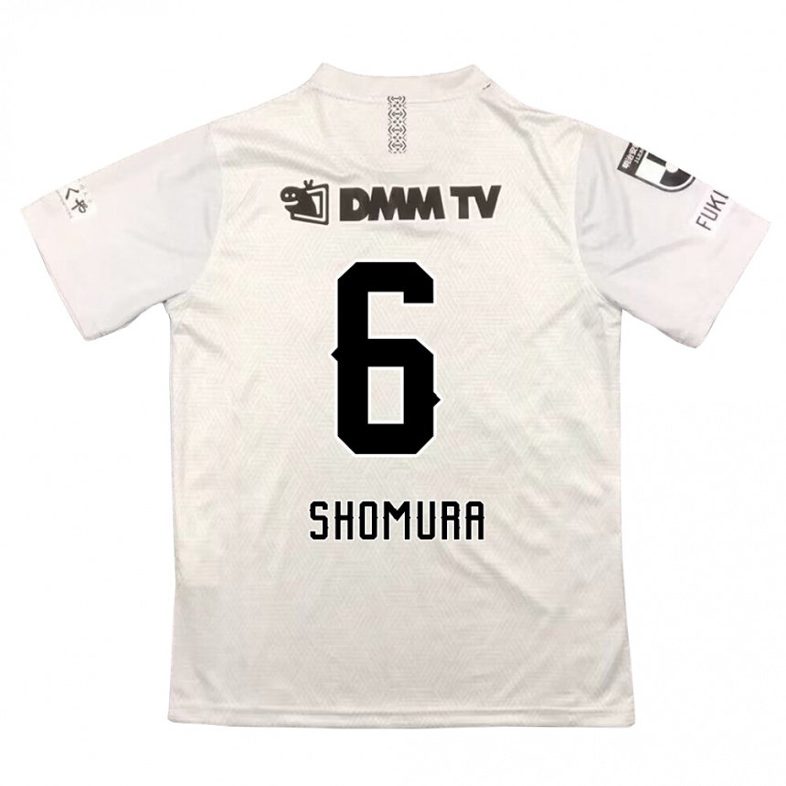 Vaikiškas Tomoki Shomura #6 Pilka Juoda Išvykos Marškinėliai 2024/25 T-Shirt